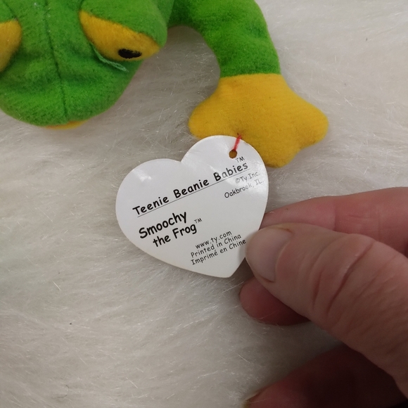 Teeny Beanie Babies Smoochy the Frog - Picture 2 of 3